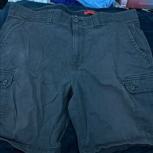 St. John's Bay Dark Gray Cargo Shorts